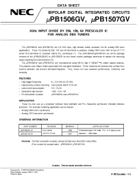 Datasheet UPB588G manufacturer NEC